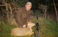 Ian Davies - with Gold medal Chinese Water deer from Dunstable area November 2020